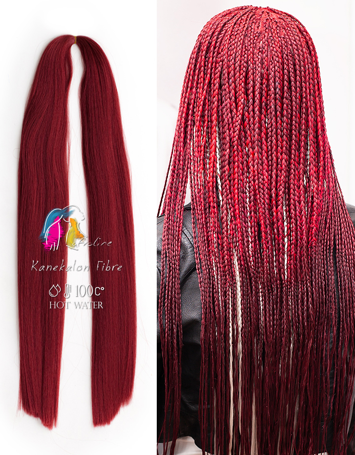 Kanekalon póthaj fonáshoz burgundy, AFROline
