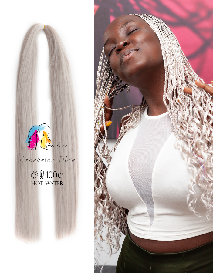 Kanekalon póthaj fonáshoz ezüst, AFROline