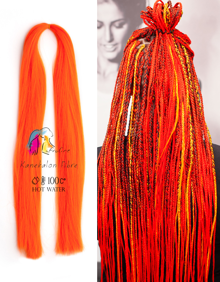 Kanekalon póthaj fonáshoz narancs, AFROline