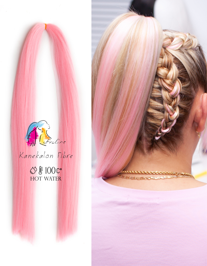 Kanekalon póthaj fonáshoz pink, AFROline