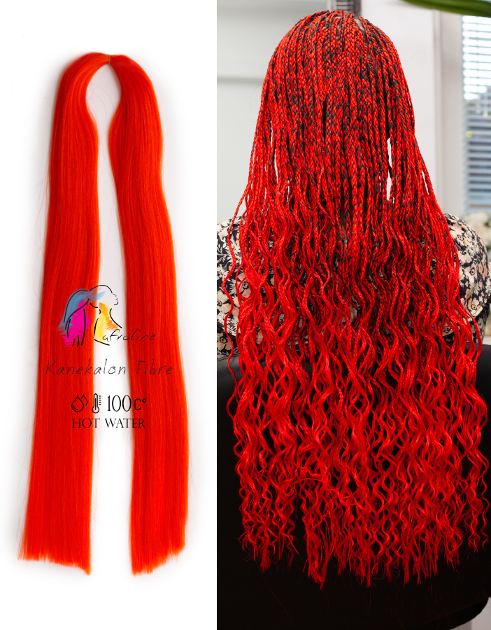 Kanekalon póthaj fonáshoz piros, AFROline