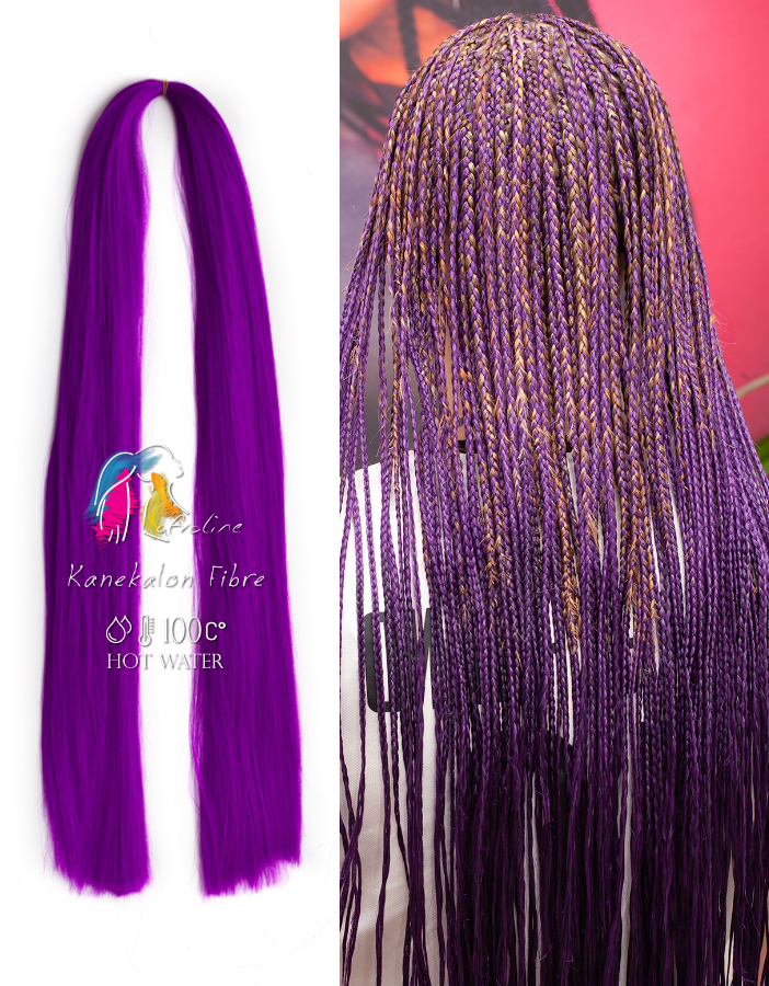 Kanekalon póthaj fonáshoz sötét lila, AFROline