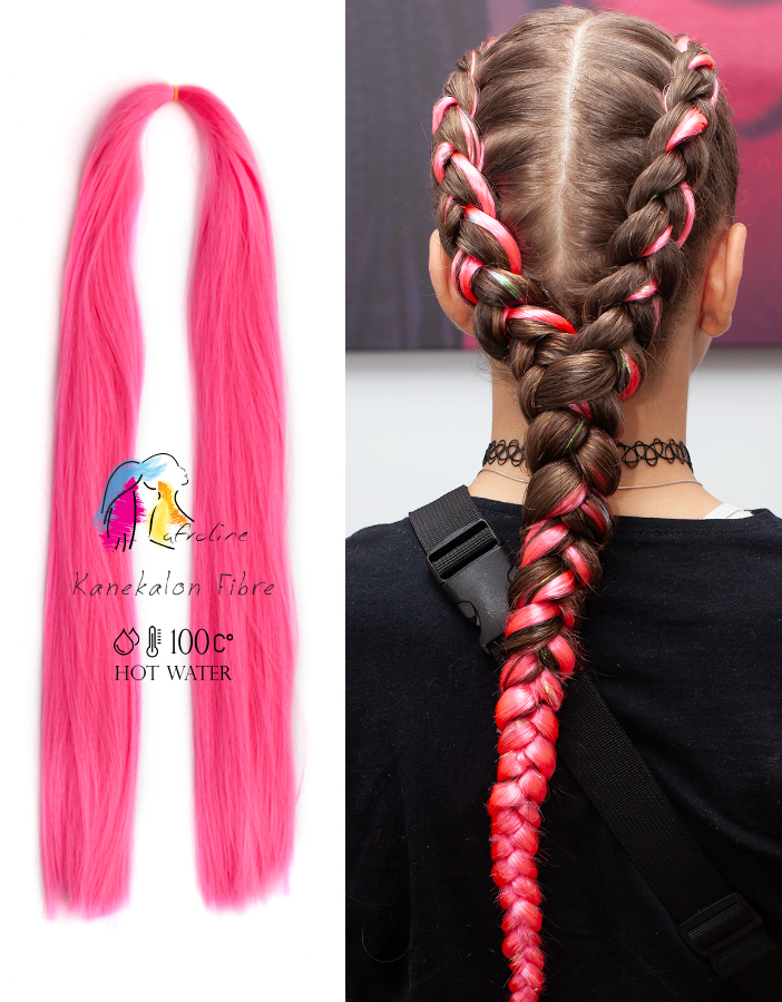 Kanekalon póthaj fonáshoz sötét pink, AFROline