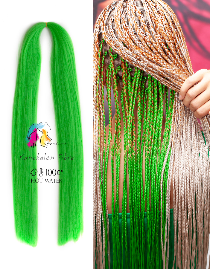 Kanekalon póthaj fonáshoz zöld, AFROline