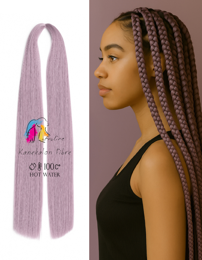 Kanekalon póthaj fonáshoz pasztell pármai viola, AFROline